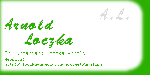 arnold loczka business card